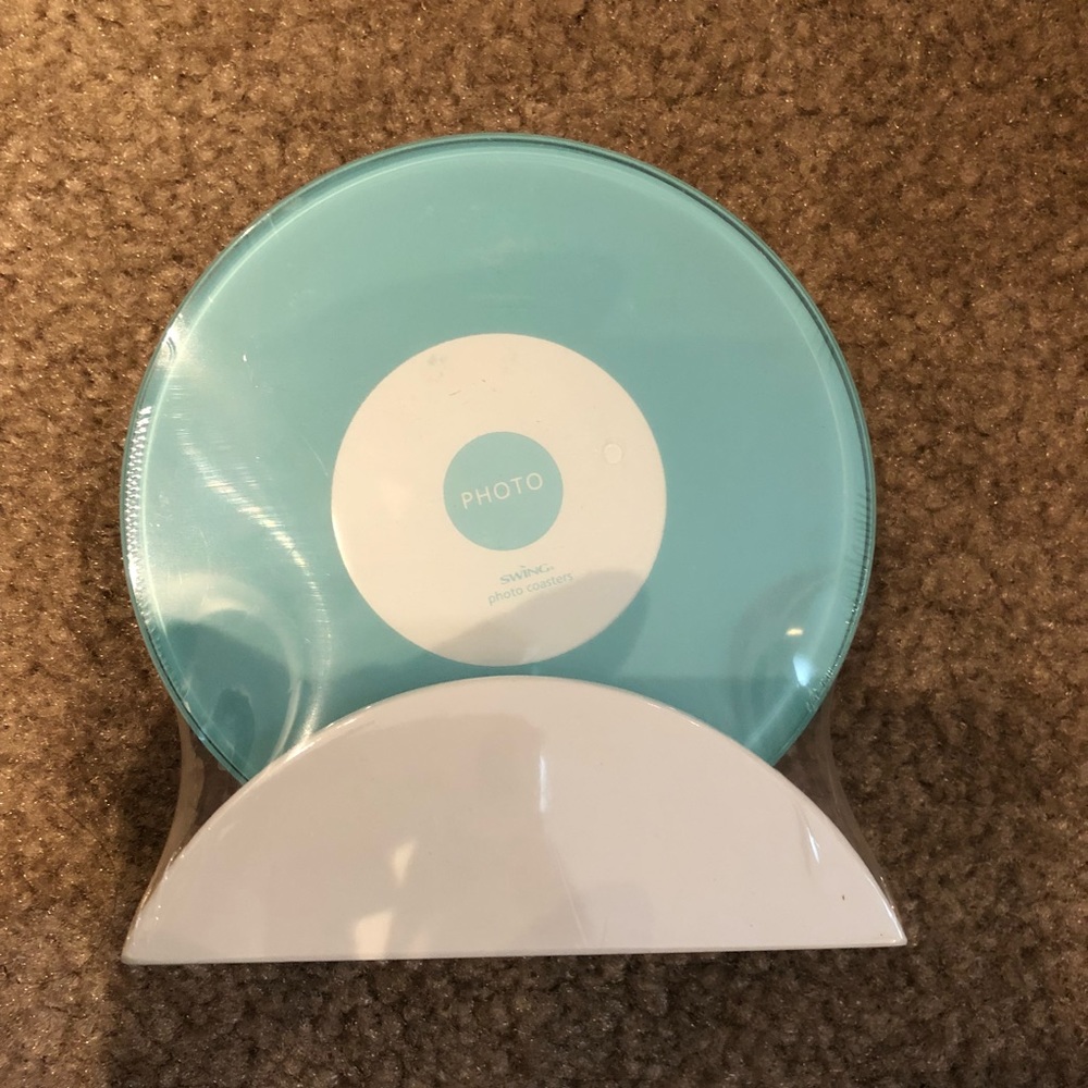 Picture frame blue coasters New!